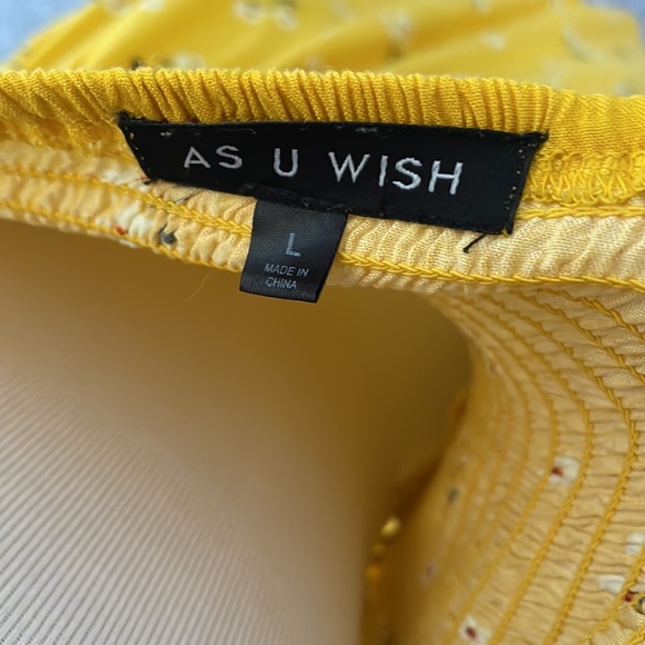 Large Yellow floral dress - Picture 9 of 10